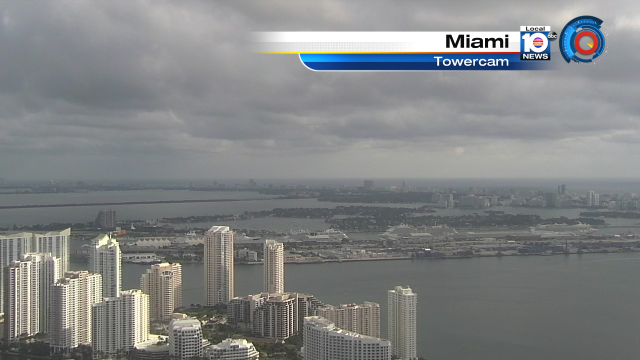MIAMI TOWERCAM - Cloudy start but remaining dry so far on this Sunday! http://t.co/qB5nWAyShn