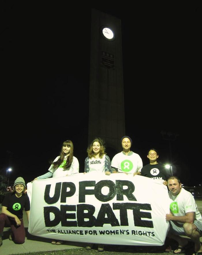 OxfamCanada's tweet photo. Our volunteer groups asked their communities to think more about women’s rights as they head to the ballots. #elxn42 http://t.co/jhlDqbqSXS