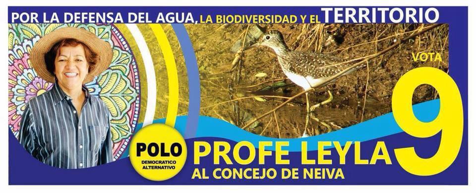 ProfeLeyla al concejo de Neiva Polo #9 #Agua