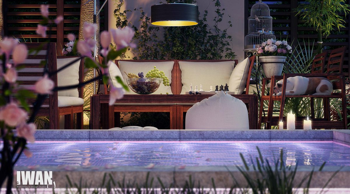 DesignIwan's tweet image. #Modern #Villa - #Qatar
#Architecture #Facade #Landscape #Design 
#Exterior #Visualization #PostProduction 02