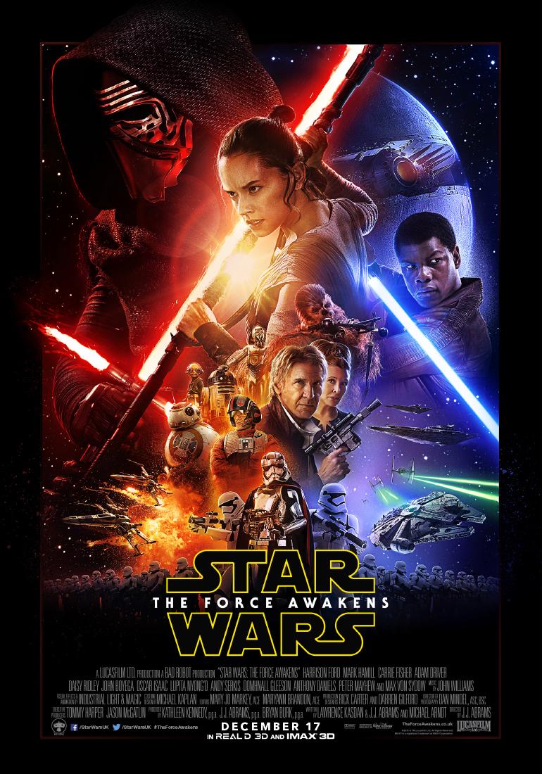 StarWarsUK's tweet image. #TheForceAwakens theatrical poster is here + tickets on sale tomorrow + watch the final trailer on 20.10.15!