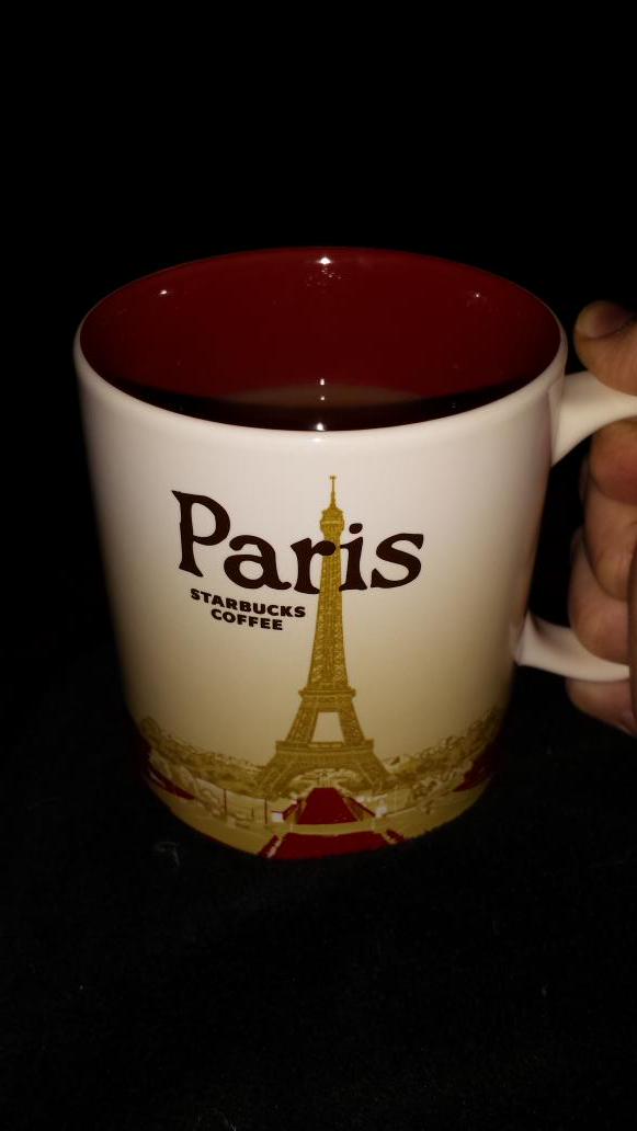 gordonrichie's tweet photo. If @Starbucks only knew how many miles Ive traveled the world to get my 20+ city mugs #Paris #Starbucks #fromOregon http://t.co/qZNT4qaFnx
