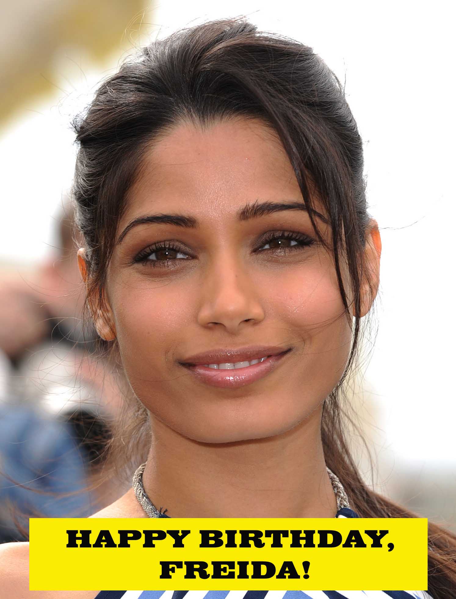 Move Loft wishing a very Happy Birthday to Freida Pinto. You ve come a long way since \Slumdog Millionaire . 