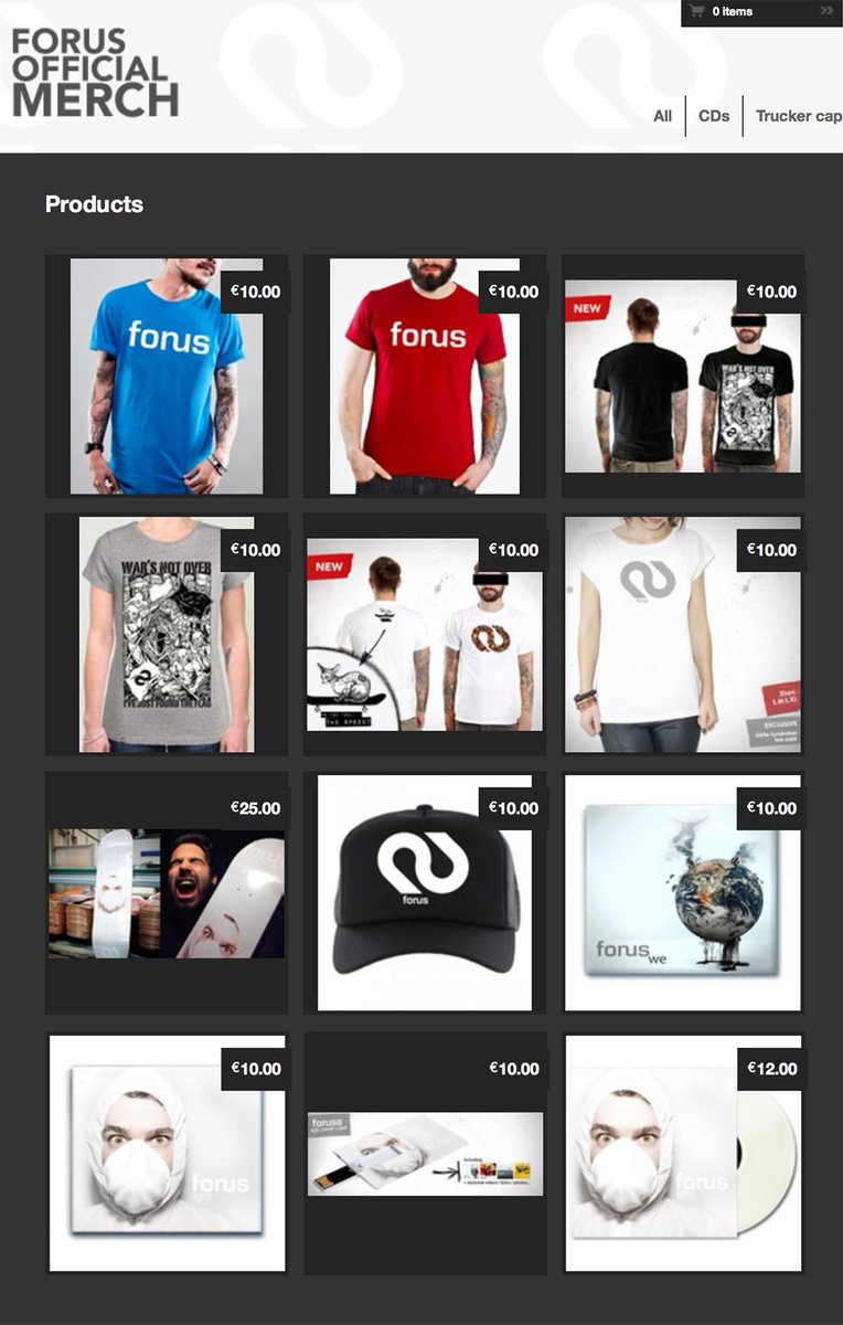 Hey!! We've just opened again our merchstore!!! Feel free to check our stuff here: forus.bigcartel.com
Enjoy!!