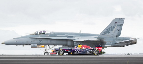 redbull's tweet image. Are you up to speed? Catch up: win.gs/F1Race