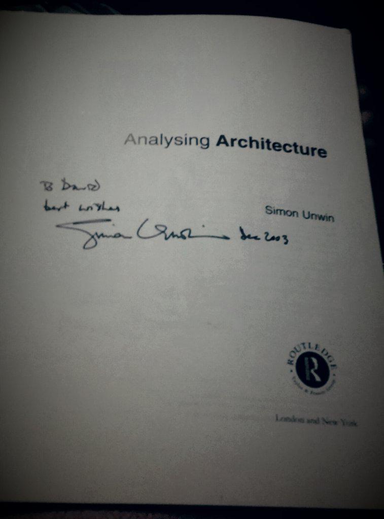 davids_twhitter's tweet photo. ... been #AnalysingArchitecture since the lectures in 2003 #CirclesOfPresence #architecture  @SimonUnwin999 http://t.co/ZAO1e1h7ia