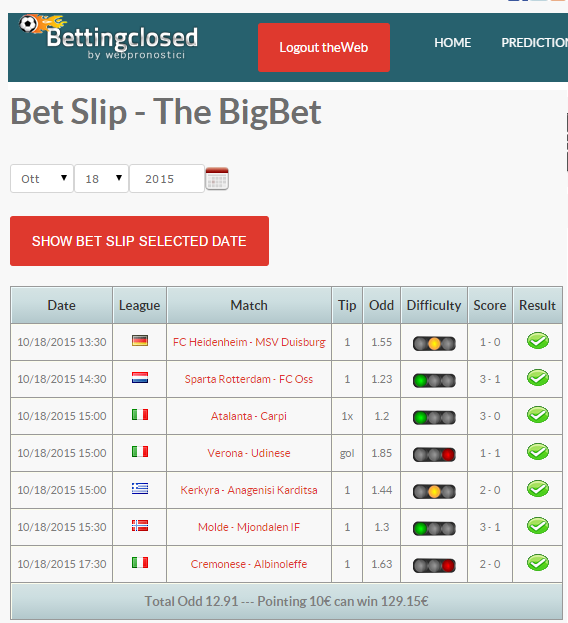 betslip prediction