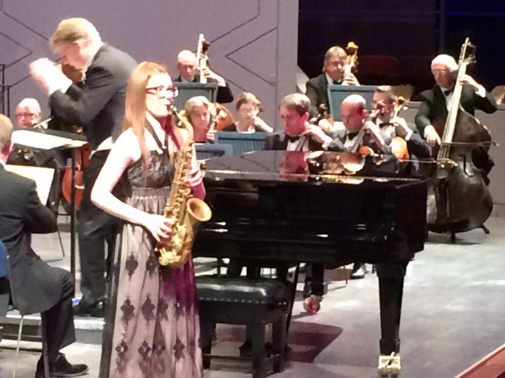 PaulHarris_Cl's tweet image. @AGOF2015  the terrific Jess Gillam playing Malcolm Arnold's saxophone concerto @marnoldfestival