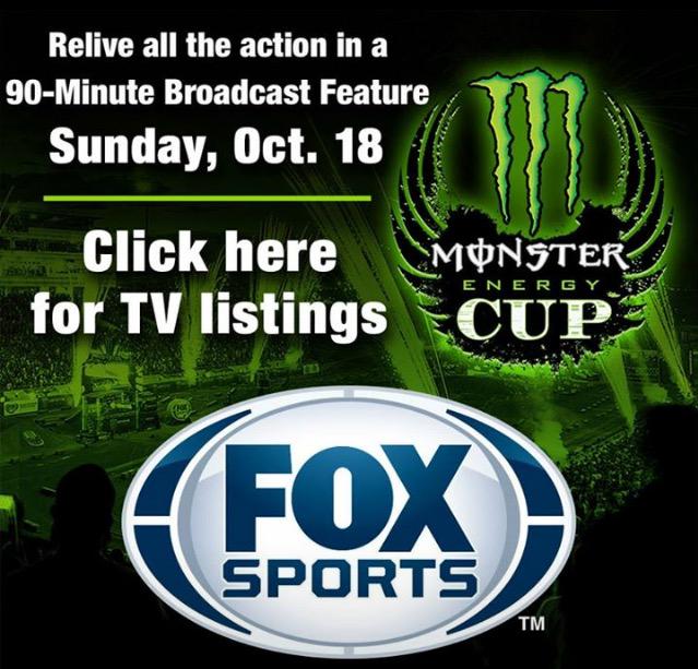 2015 #MonsterEnergyCup is one for the books! Watch it tonight on FOX. Check TV info: monsterenergycup.com