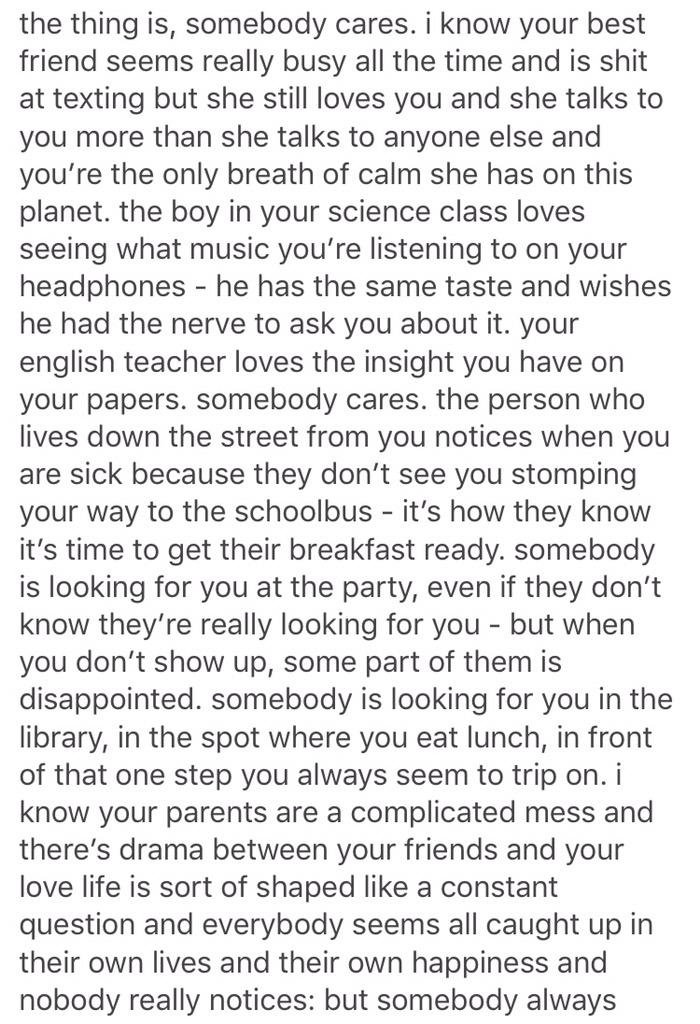 recoveryspirit's tweet photo. this was the most comforting thing I've ever read http://t.co/wHVlaseN1Z