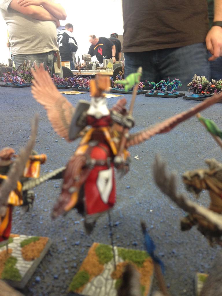 jschweitz77's tweet photo. My Bretonnians in game 5 staring down demonsss. #armyswap #justincrotch http://t.co/5wUjqup7Ol