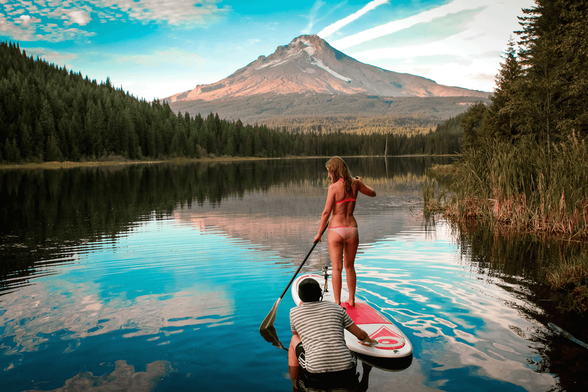 We seriously can't get enough of that Mt. Hood glassy sunset magic.