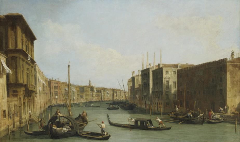 Samford_Visual's tweet image. Born this day, Antonio Canaletto (1697-1768). pictured "View of the Grand Canal"@bhammuseum