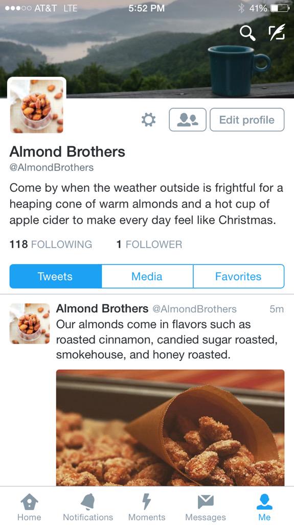 Follow @AlmondBrothers for the tastiest Christmas treats around!