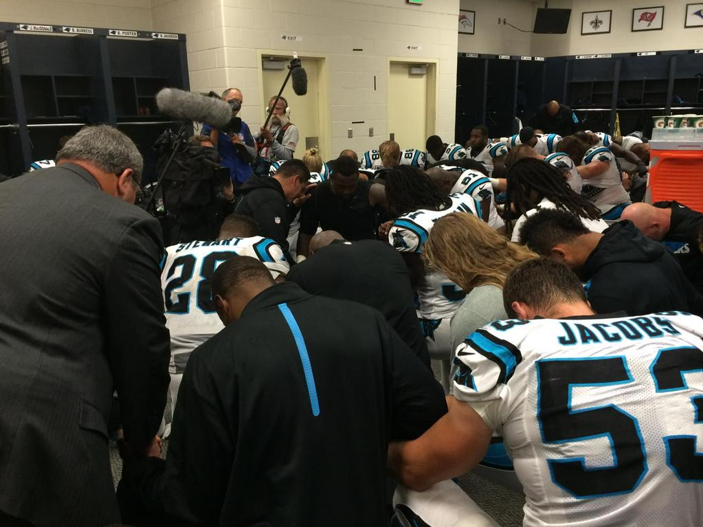 The winning locker room. #KeepPounding