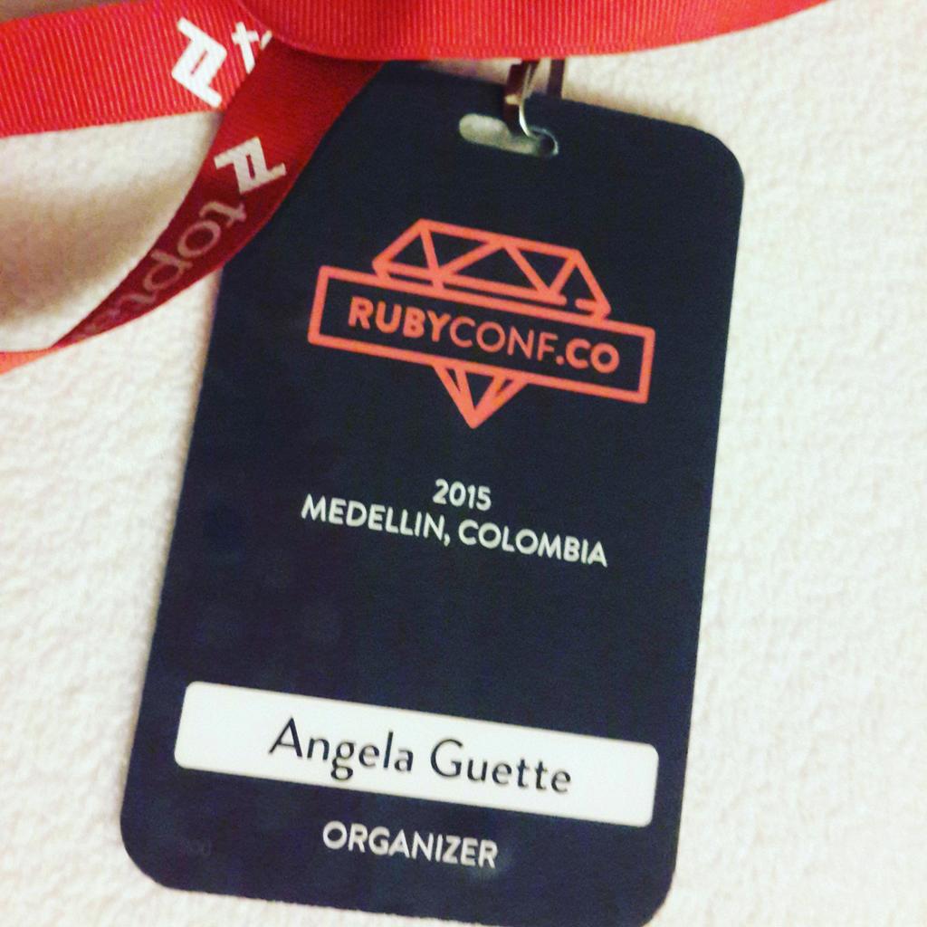 _bot_angela's tweet image. Que gran experiencia. Hasta la RubyConf Co 2016!