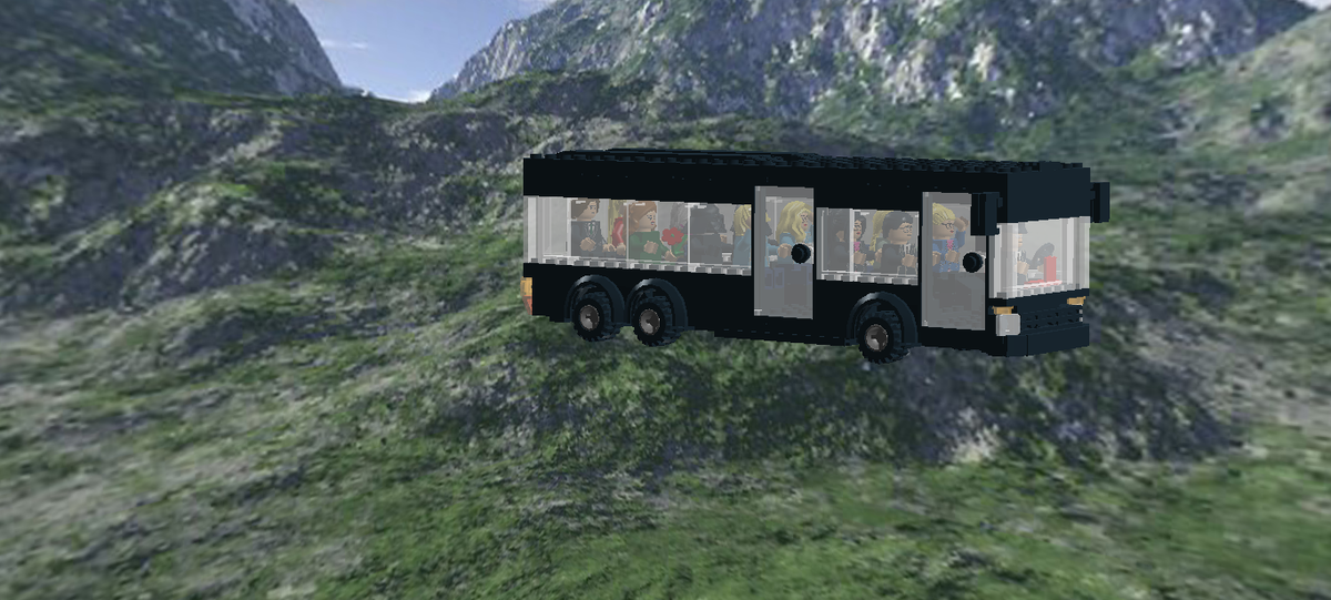 EarthElsa's tweet image. Can anyone guess the two OUAT characters on the bus? [@ThatTownMonster @OutlawWolf927 ]