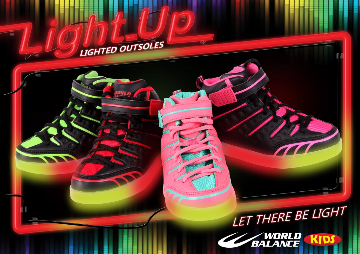 world balance light up shoes