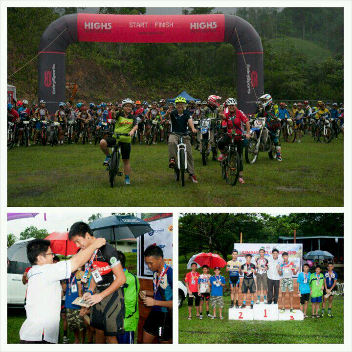 Melancarkan, menyertai kayuhan basikal dan menyampaikan hadiah kejohanan Kadamaian Jamboree MTB Challenge 2015