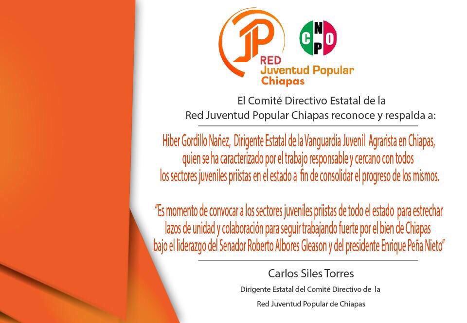 egio_moreno's tweet photo. Los Sectores Juvenil Reconocen Tu Liderazgo Lider @hibergordillo Con Todo Hermano @VjaOcosingo #ChiapasEsVanguardia http://t.co/6HerQD2U2u