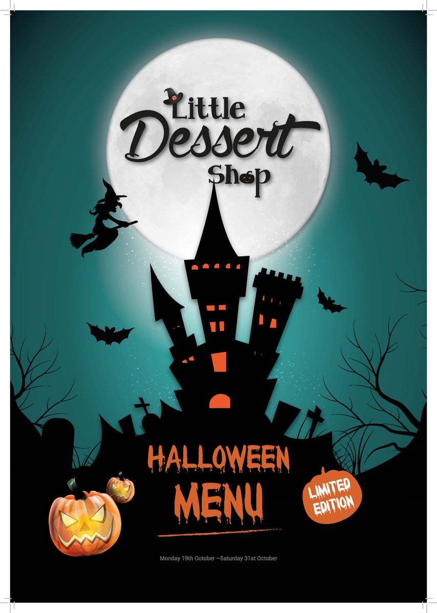 LittleDessertSh's tweet image. #HalloweenMenu #LaunchToday #CreepyCrepe #WitchyWaffle #SpookyBasket #NewCreations #GhostlySecrets #SeasonalMenu