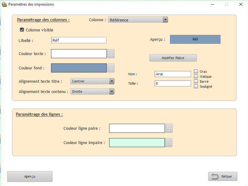 FreeDevisFact's tweet image. Mise en ligne de Free Devis Factures version 2.0.262.0
- Paramétrage couleur lignes paires et impaires