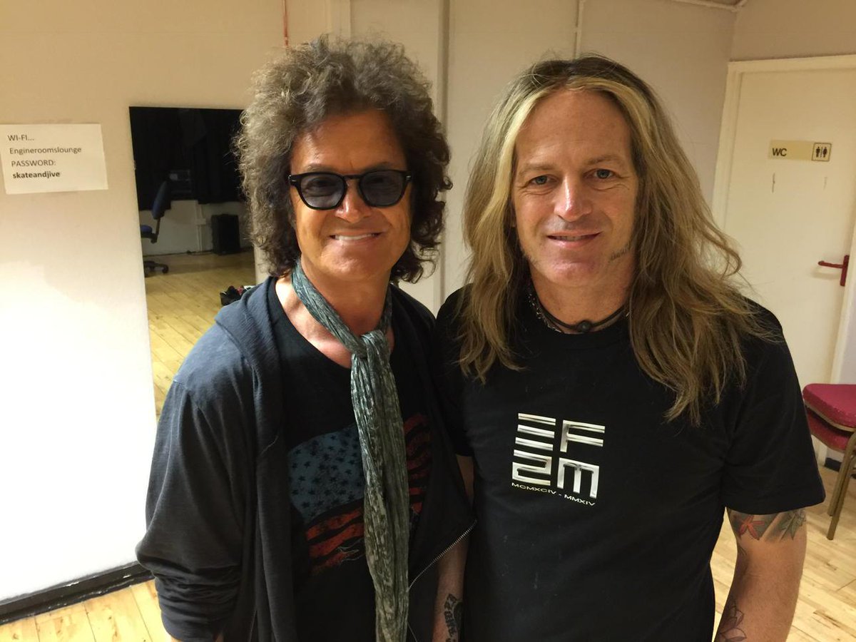 glenn_hughes's tweet photo. Yours truly and my boy @Douglas_Aldrich .. Walking the same path..joined at the hip ..✌️ http://t.co/ej0vrCBRc0