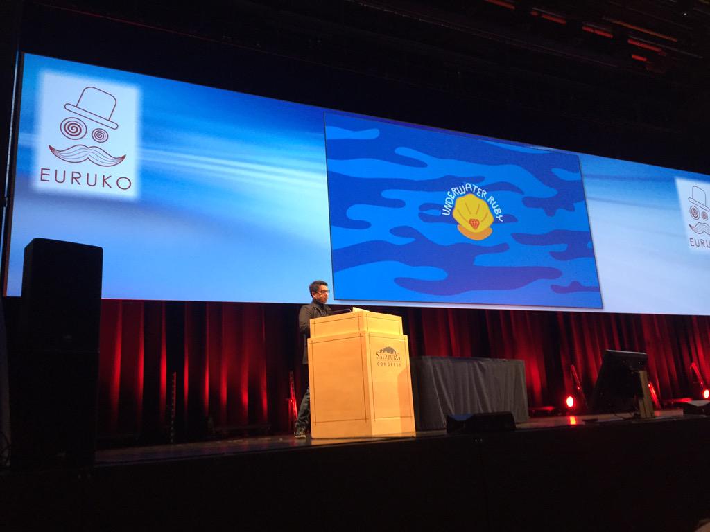 underwaterruby's tweet image. Making our presence known at #euruko 2015. We&apos;ll finalize dive dates [@RubyConfPH] in a few weeks!