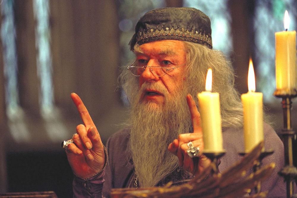 Happy 75th Birthday, Michael Gambon! He played Dumbledore from the 3rd film onwards. 