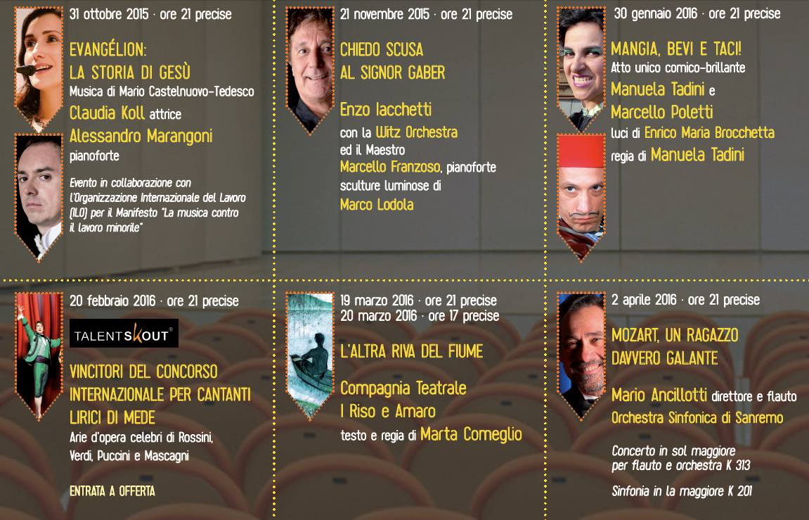 mortaraonstage's tweet photo. Ecco il programma della stagione concertistica #MOS2015. Scoprite chi saranno i nostri ospiti! http://t.co/iB5UBUmSen