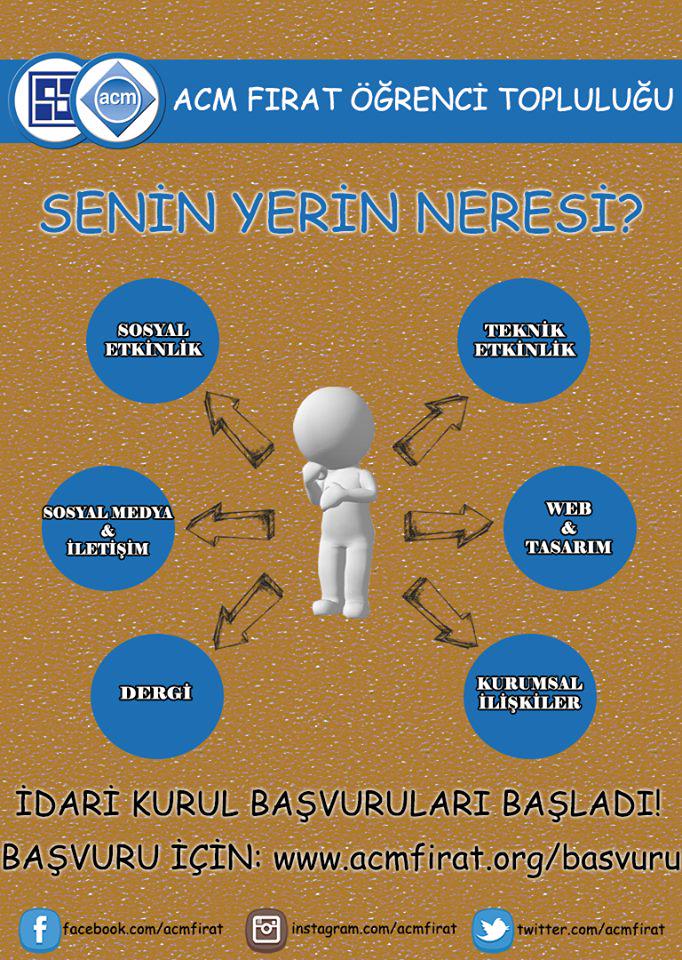 Merhabalar, İdari kurul başvurularımız başladı!!!
İdari kurul başvurusu ve ön üyelik için; acmfirat.org/basvuru
