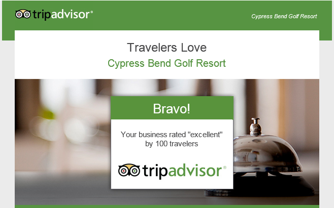 Thank you to everyone who has left us a @TripAdvisor review. Here's to our next 100 reviews. #vacationlife
