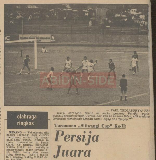 #Sejarah: Persija raih juara Siliwangi Cup taon 1978 di Bandung.