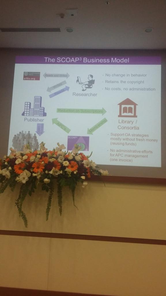 micmenn's tweet image. A very virtuous circle! #SCOAP3 #AE2015 #OAWeek