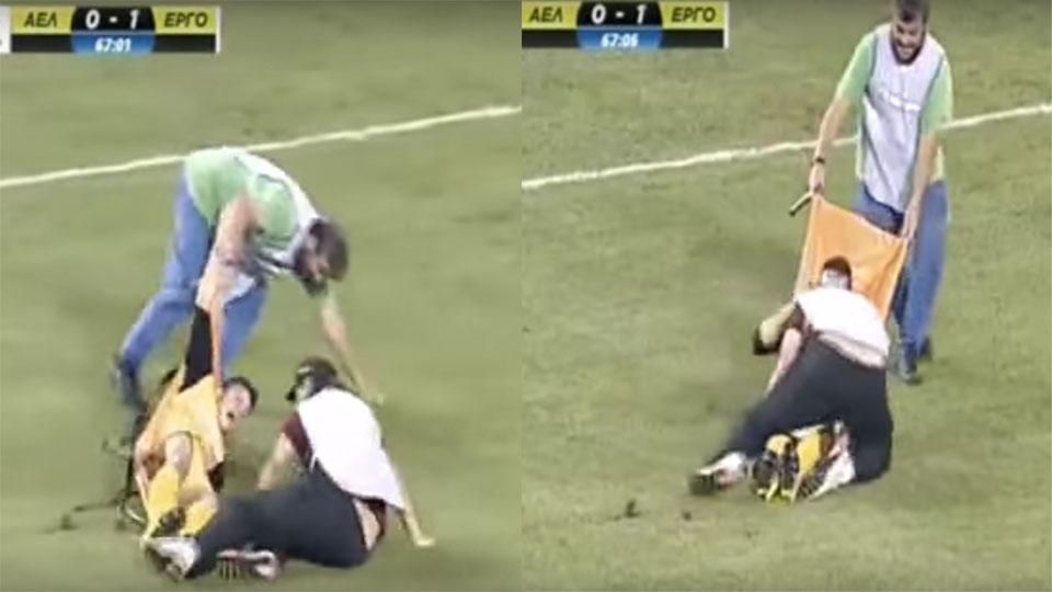 mashable's tweet image. These blundering stretcher-droppers could be sport's worst ever medics on.mash.to/1ZQORAz