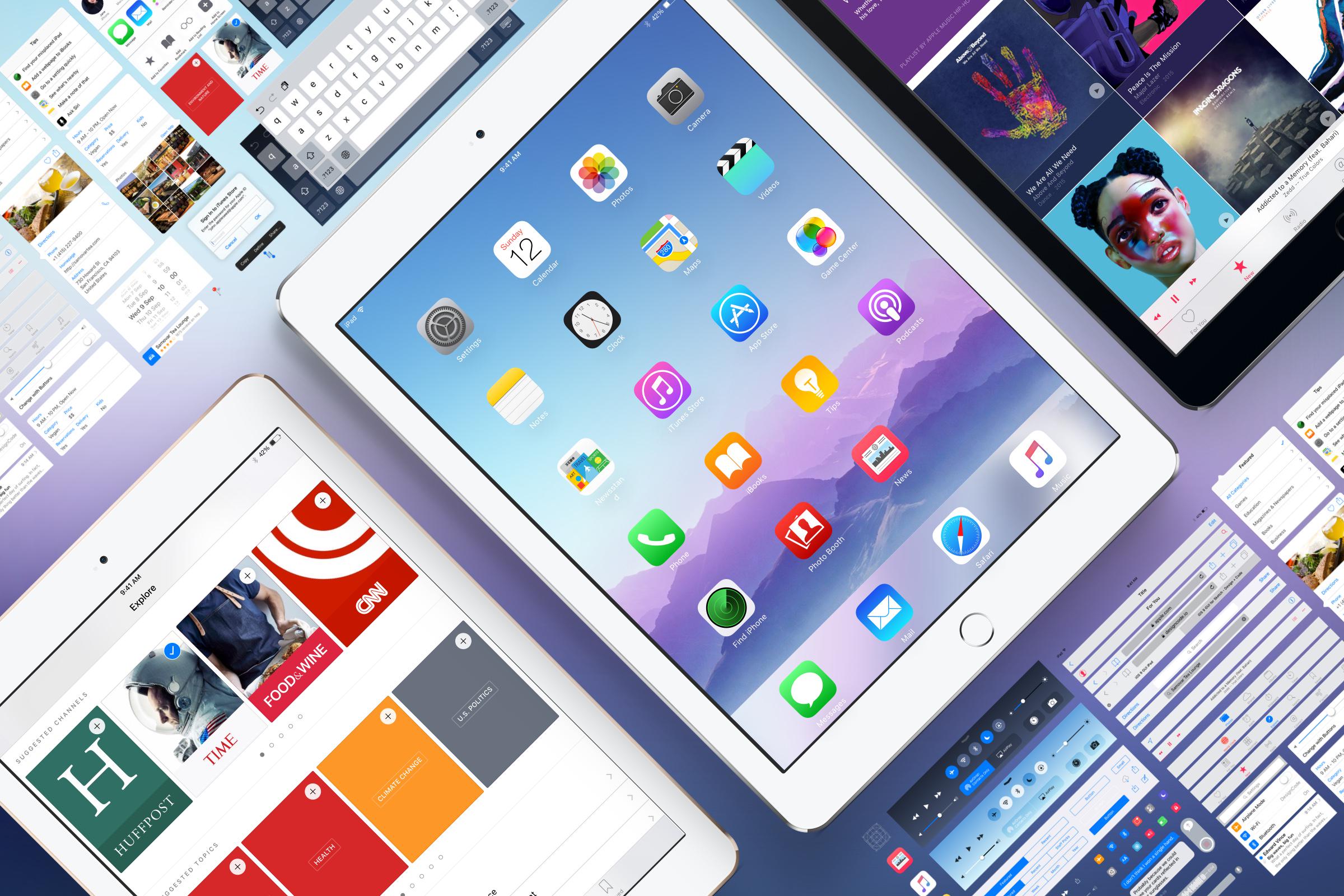 Интерфейс IPAD Pro