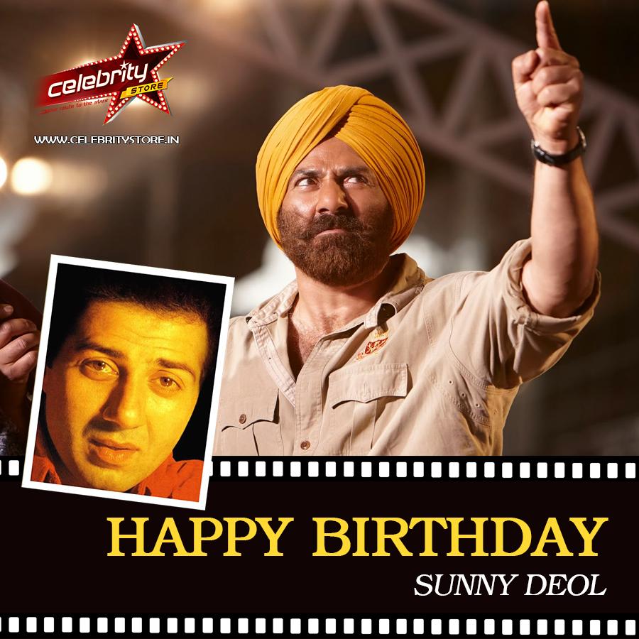  Wishes D Man Wid a Dhai Kilo Ka Haath Sunny Deol a Vry Happy Birthday.  