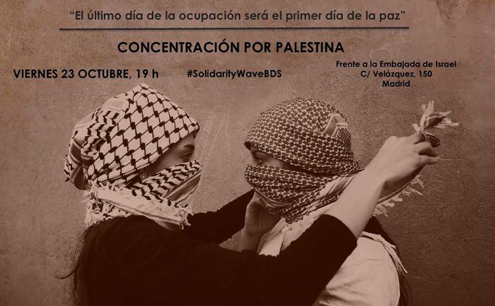 El pueblo palestino no está sólo. El viernes en Madrid solidaridad con Palestina frente al sionismo
