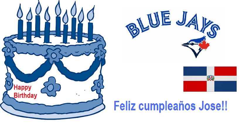  Happy Birthday Jose Bautista!  Have a great game today.     