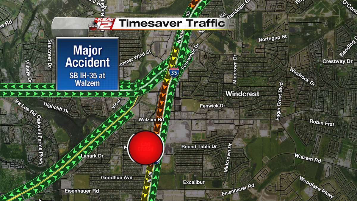 Major Accident SB IH35 at Walzem Rd. KSAT 12 Scoopnest