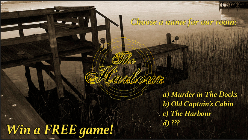 Don't forget to #vote! #Giveaway with a #free 60-min game for 2-5 people. Only 4 days left! Help us find a new name!