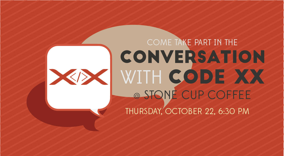 codeXXladies's tweet image. Ladies! Come hang out with us at Stone Cup on Thursday. meetup.com/CodeXX/events/…