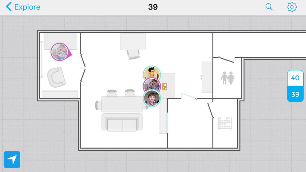 ungertdesign's tweet image. USpace's real-time locations of our team at a tea meeting. Huge update is coming this week. #TeaTableProject