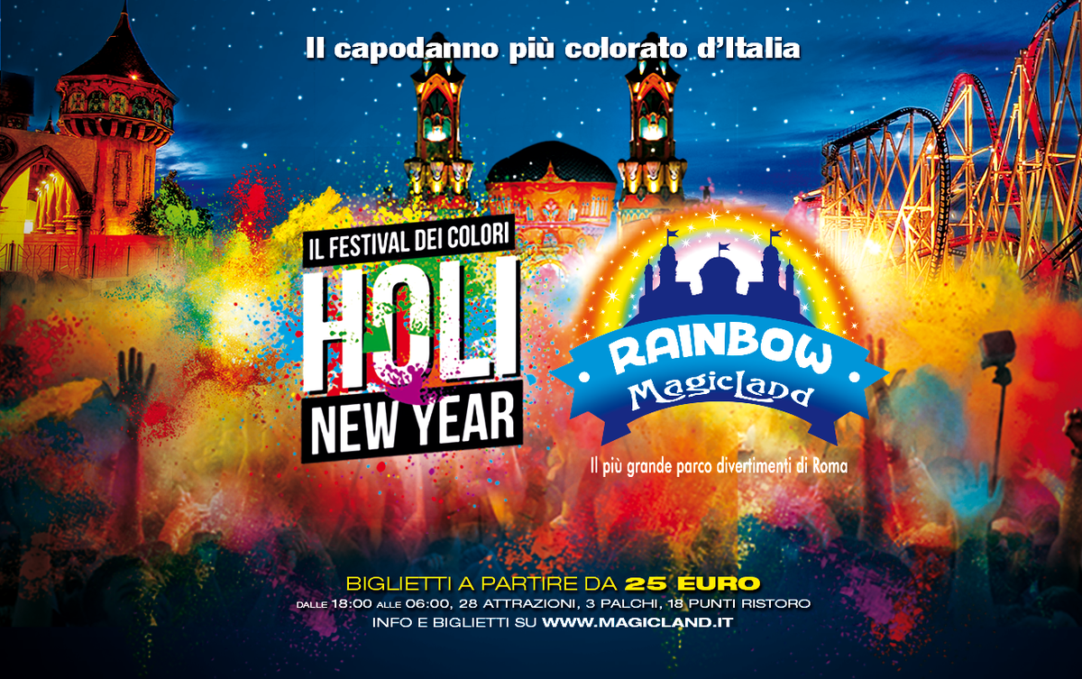 MagiclandParco's tweet photo. A #Capodanno ne faremo di tutti i colori! 
Il 31/12 ospiteremo HOLI-Il festival dei colori http://t.co/LJrSdFuhL5 http://t.co/Hwt7GFWqss