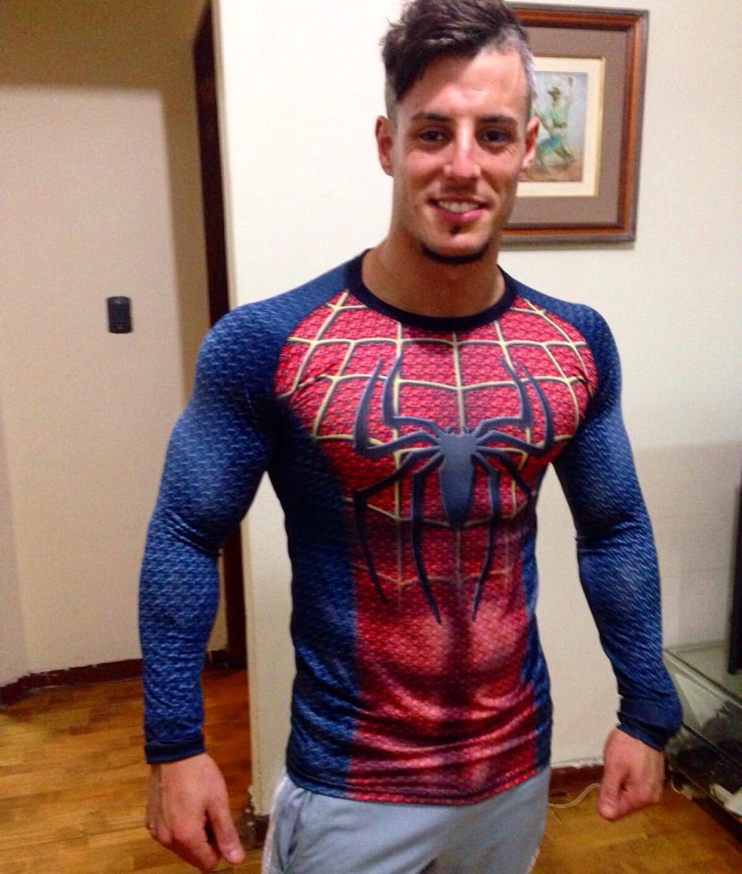 spiderman muscle shirt