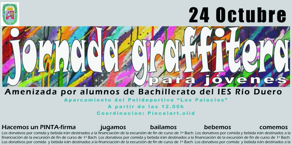 #VLL <a href="/TudelaDDuero/">Tudela de Duero</a> se pasa al grafiti para decorar la pared del Polideportivo Los Palacios bit.ly/1jQvjv2