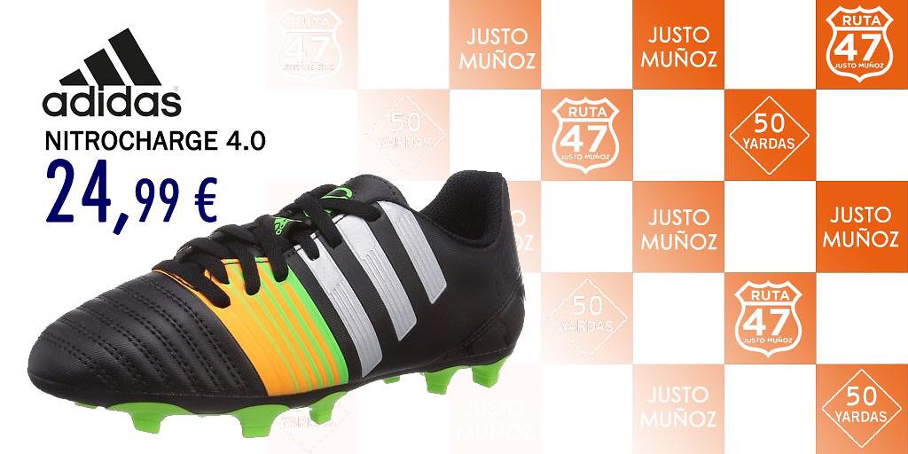 TIENDAS JUSTO MUÑOZ on Twitter: "Selección botas de fútbol a muy muy bajo precio. Te esperan en @Ruta47JM Adidas Nitro 4.0, 24,99€. http://t.co/1tvFzNoh0s" / Twitter