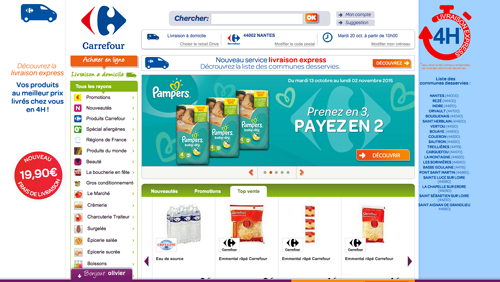 Info Ed. Dauvers : #CarrefourDrive passe en mode livraison à domicile. C'est notamment le cas à Nantes.