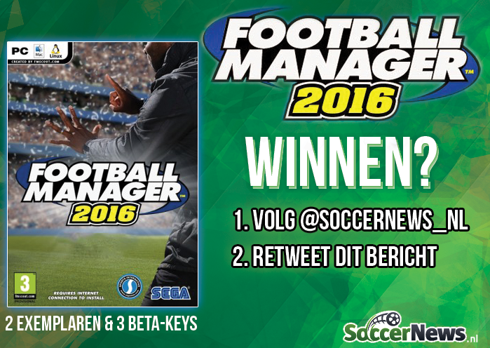 Soccernews_nl's tweet photo. SoccerNews.nl geeft 2 exemplaren weg van #FM2016. Volg ons en RT dit bericht om kans te maken! http://t.co/iO6oGhfP5P