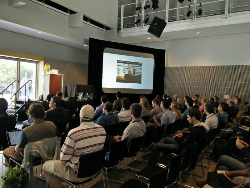 PubNub's tweet image. PubNub Developer Evangelist @girlie_mac on stage at #HTML5DevConf right now!